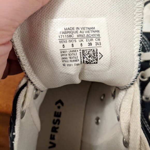 Converse Chuck Taylor All Star made with love canvas high sneakers women's - Picture 6 of 6